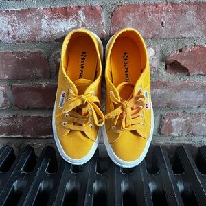 Superga Kids Bright Yellow Sneakers